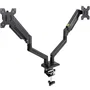 Tooq Soporte de Mesa para 2 Monitores DB1434TNR-B con Pistón de Gas